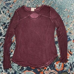 Women's Purple Long Sleeve Top